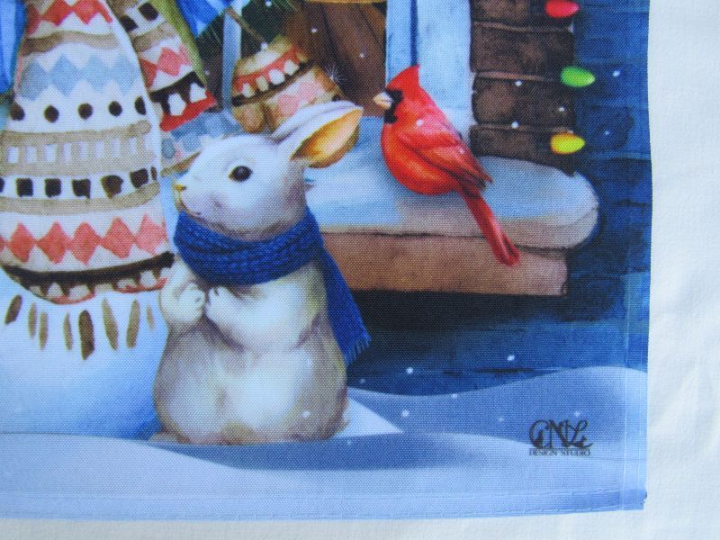 画像: ウサギさんと雪だるま